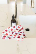 Load image into Gallery viewer, Red &amp; Blue Checker Hand Towel
