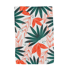 Load image into Gallery viewer, Red &amp; Teal Leaves Golf Hand Towel

