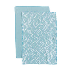 Load image into Gallery viewer, Scattered Dots on Blue Hand Towel Set

