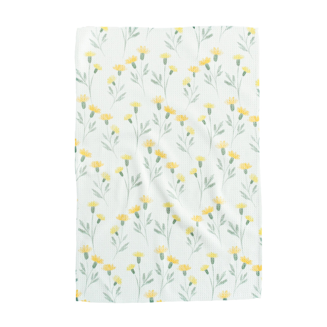 Yellow Dandelions Hand Towel