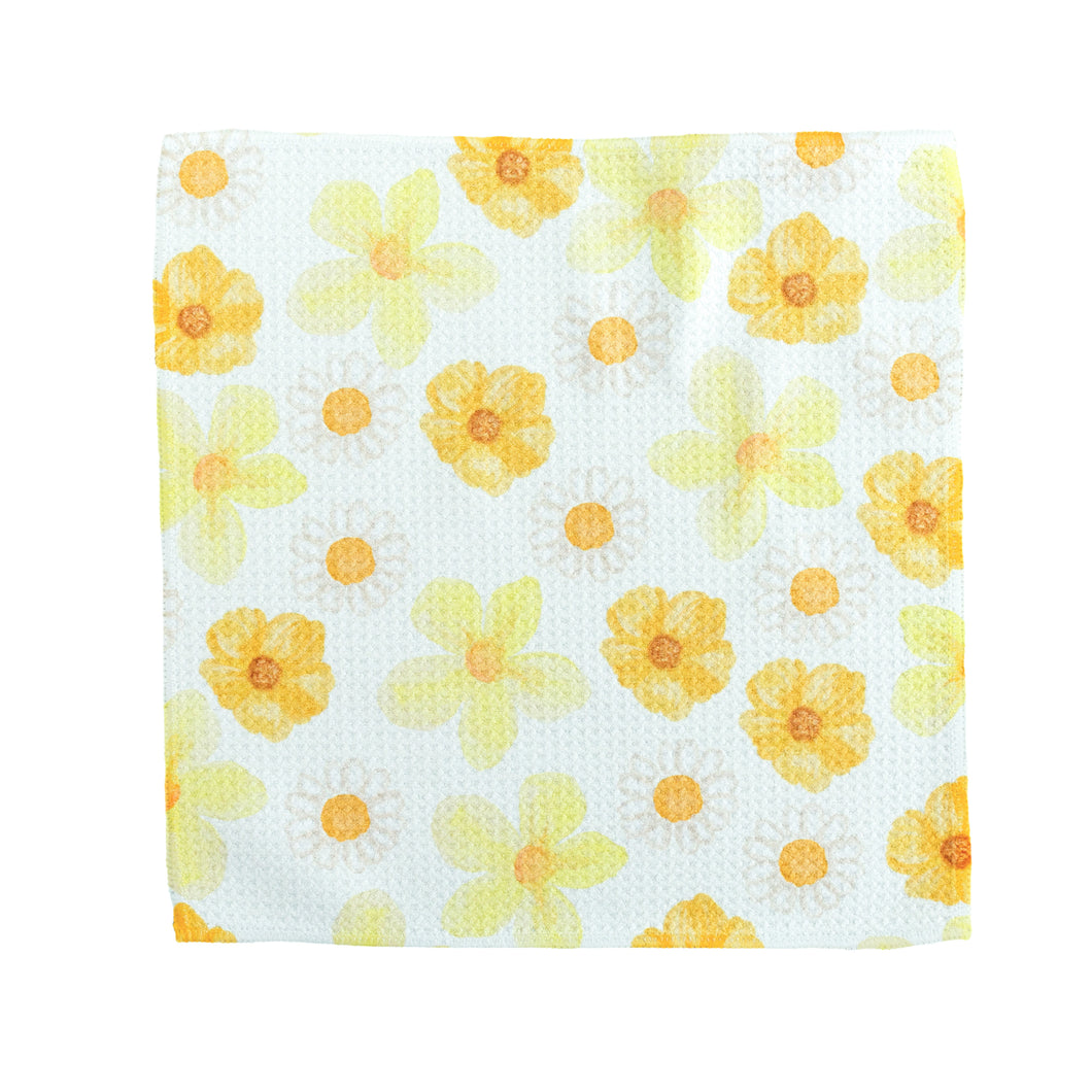 Yellow Mix Floral Washcloth