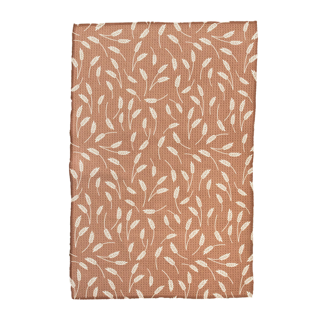 Brown Wheat Hand Towel