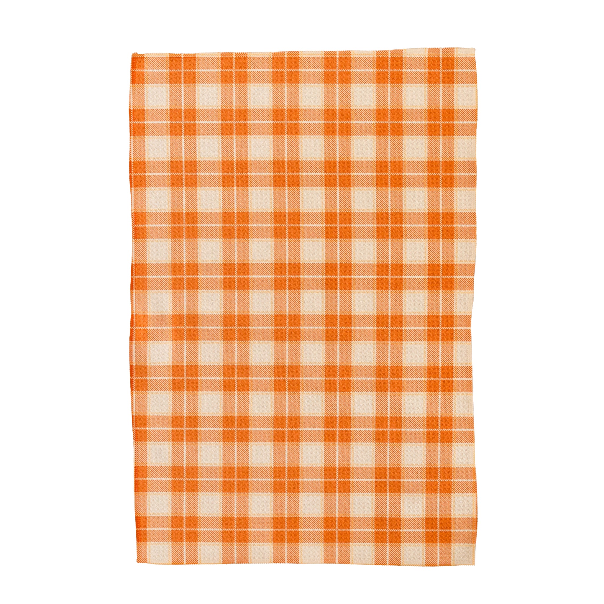 Orange Plaid Hand Towel – UNRAKD