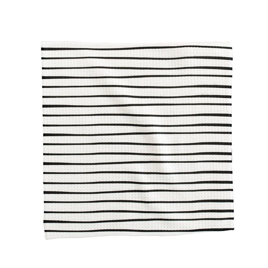 Thin Black Stripes Washcloth