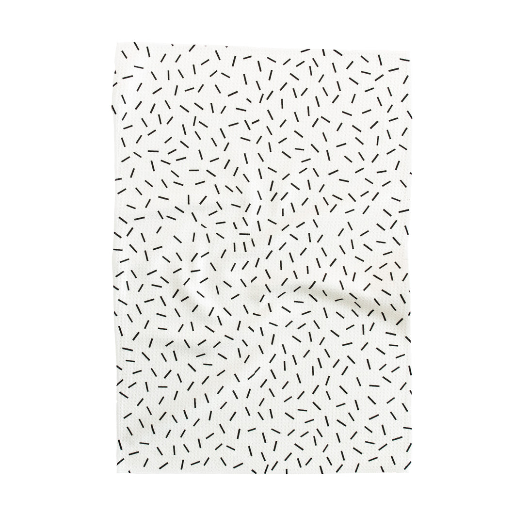 Black Sprinkles Hand towel