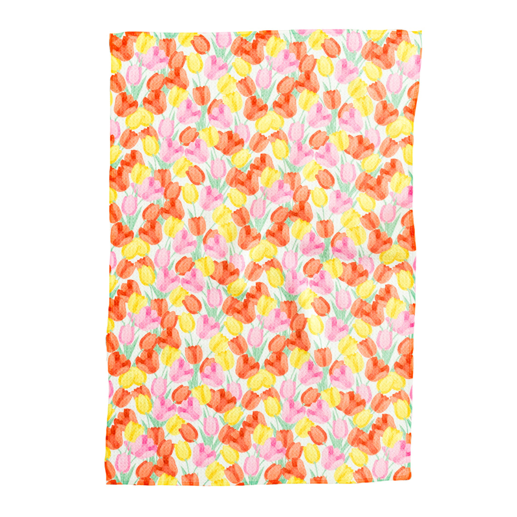 Painted Tulips Hand Towel