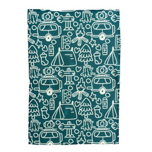 Load image into Gallery viewer, Camping Doodle Hand Towel
