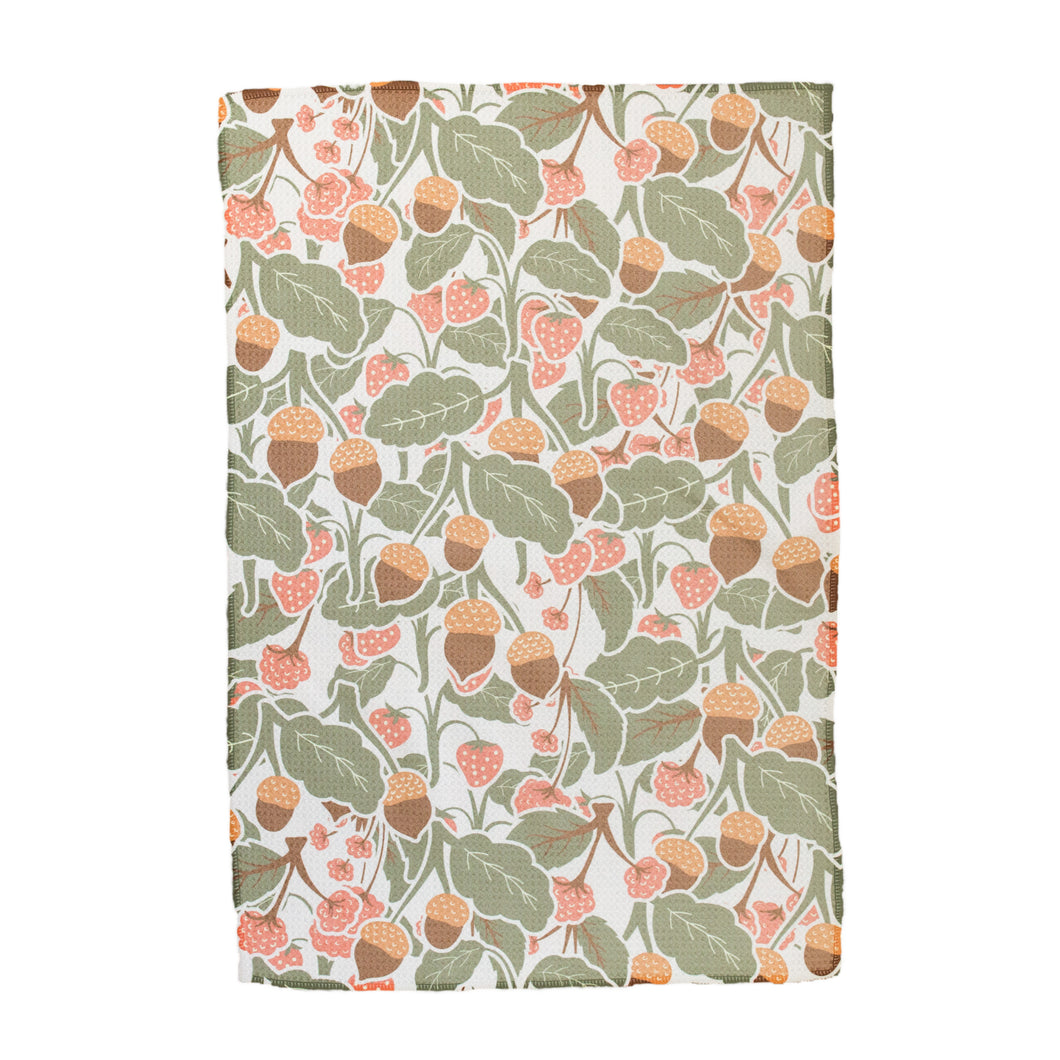 Berry Acorns Hand Towel