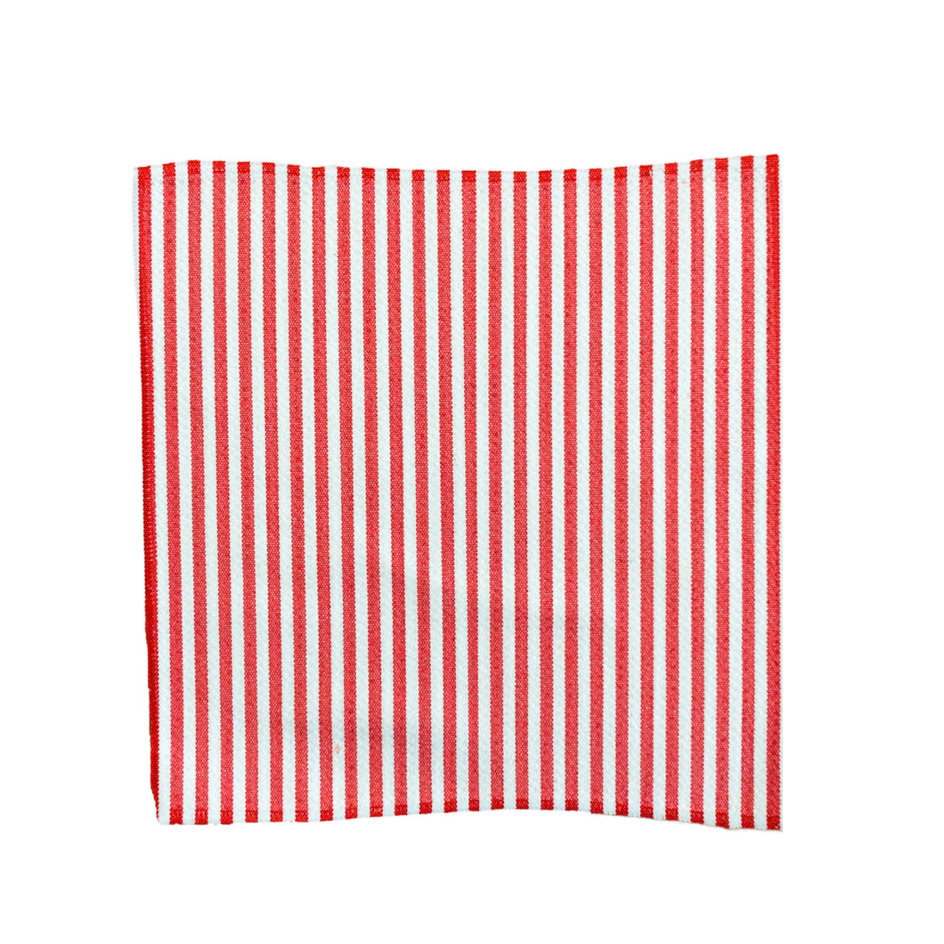 Red & White Stripes Washcloth