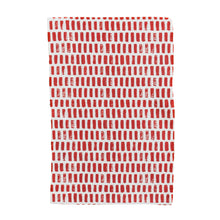 Load image into Gallery viewer, Red Brush Strokes Hand Towel
