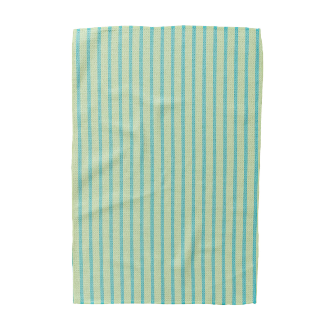 Lemon & Blue Stripes Hand Towel