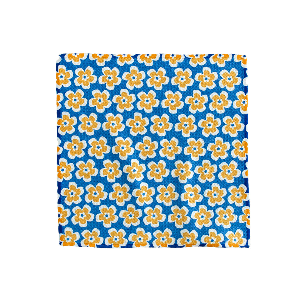 Gold Flower Washcloth