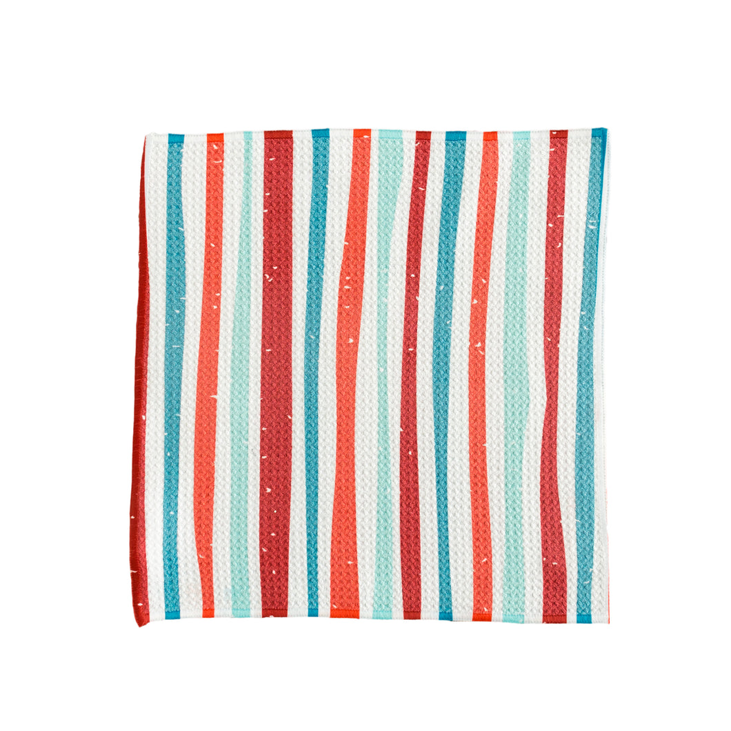 July Stripes Washcloth