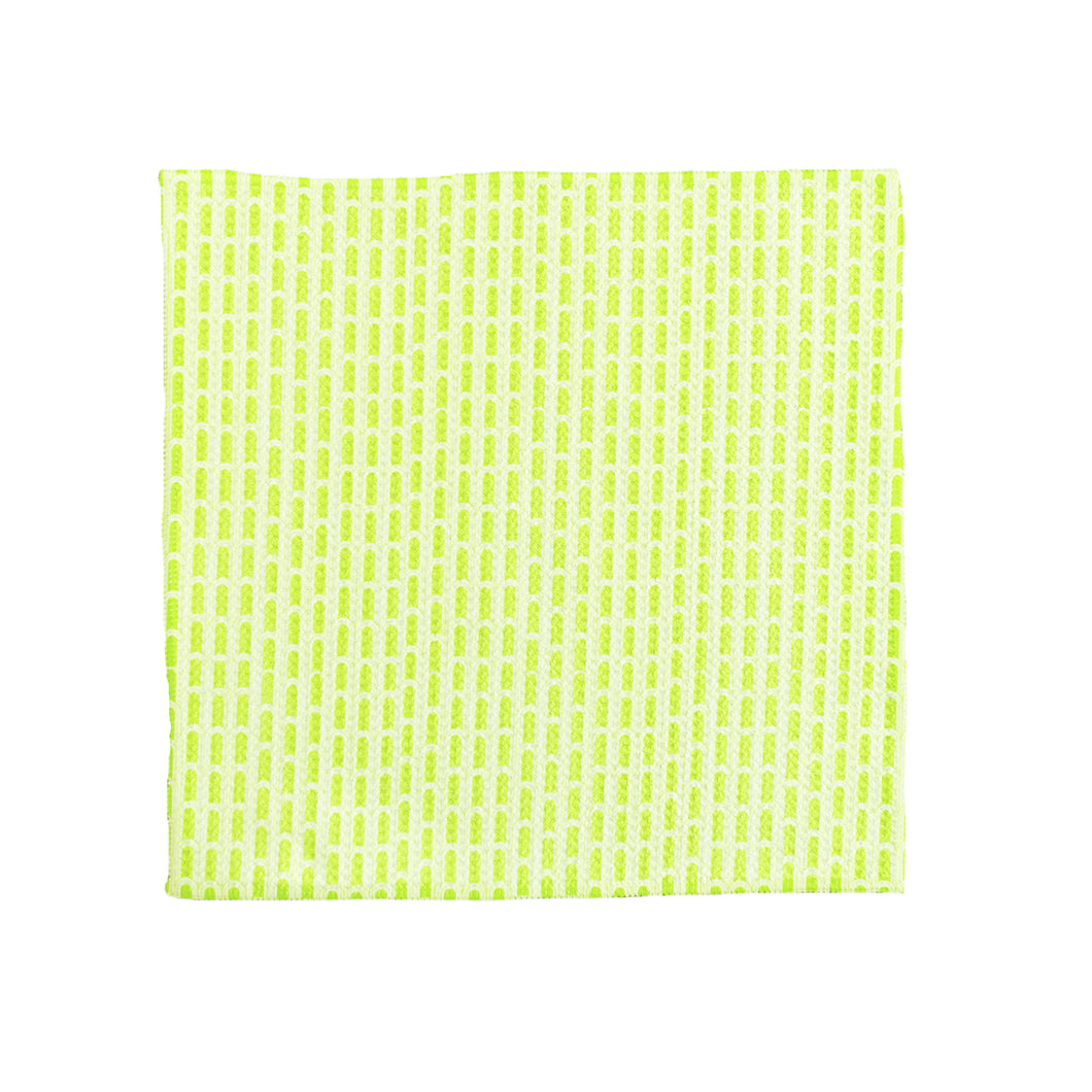 Lime Green Arches Washcloth