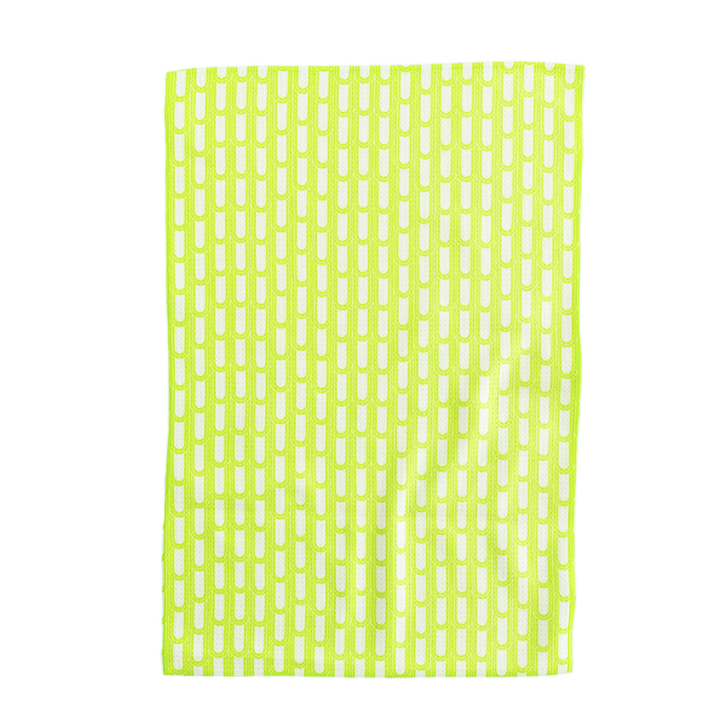 Lime Green Arches Hand Towel