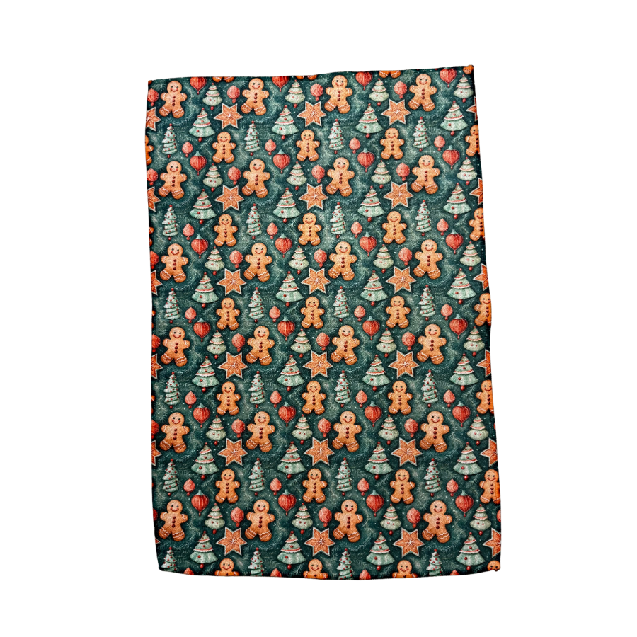 Gingerbread Watercolor Hand Towel
