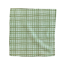 Load image into Gallery viewer, Gingham in Vintage Evergreen Washcloth
