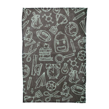 Load image into Gallery viewer, Blackboard Doodles Hand Towel
