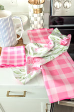 Load image into Gallery viewer, Pink Plaid Hand Towel
