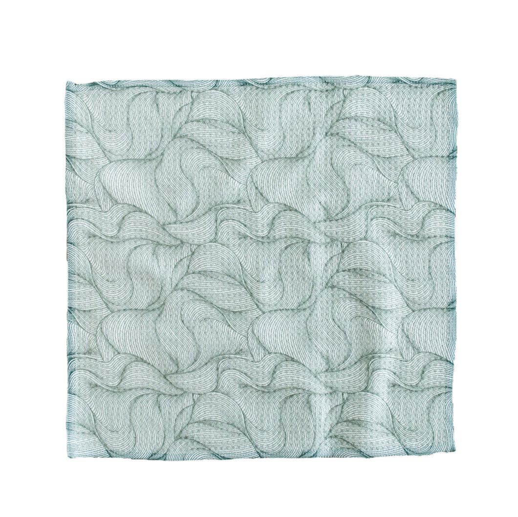 Flowy Green Lines Washcloth