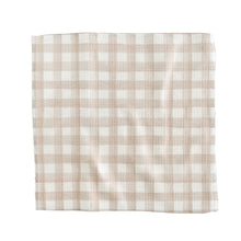 Load image into Gallery viewer, Tan Plaid Washcloth
