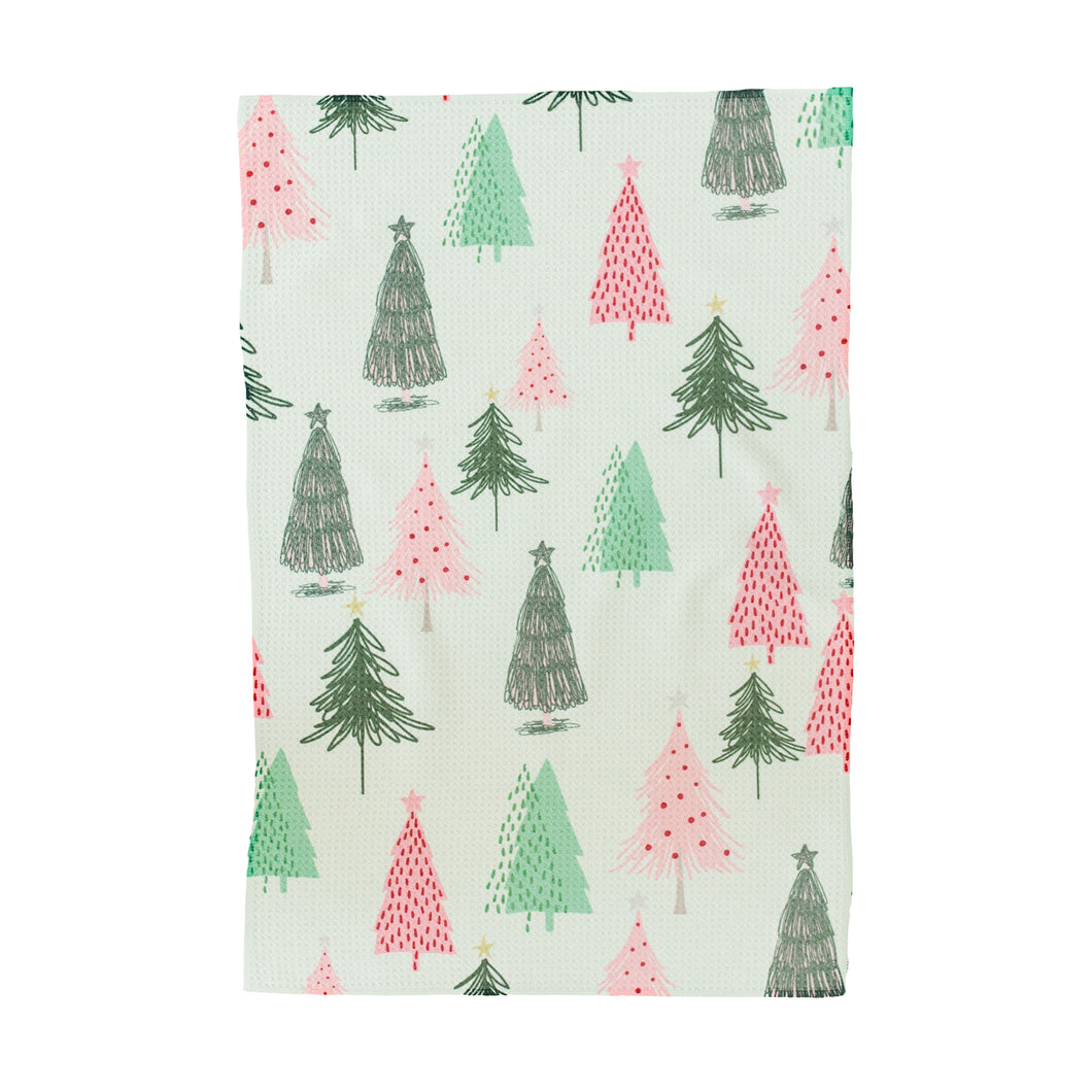 Festive Trees Hand Towel