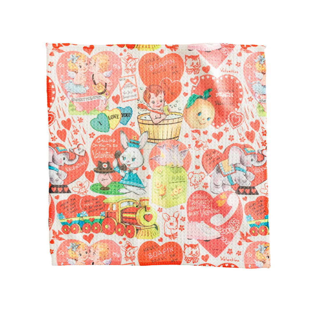 Vintage Valentine Washcloth