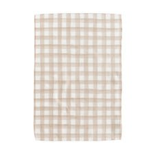 Load image into Gallery viewer, Tan Plaid Hand Towel
