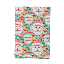 Load image into Gallery viewer, Cheery Santa Hand Towel
