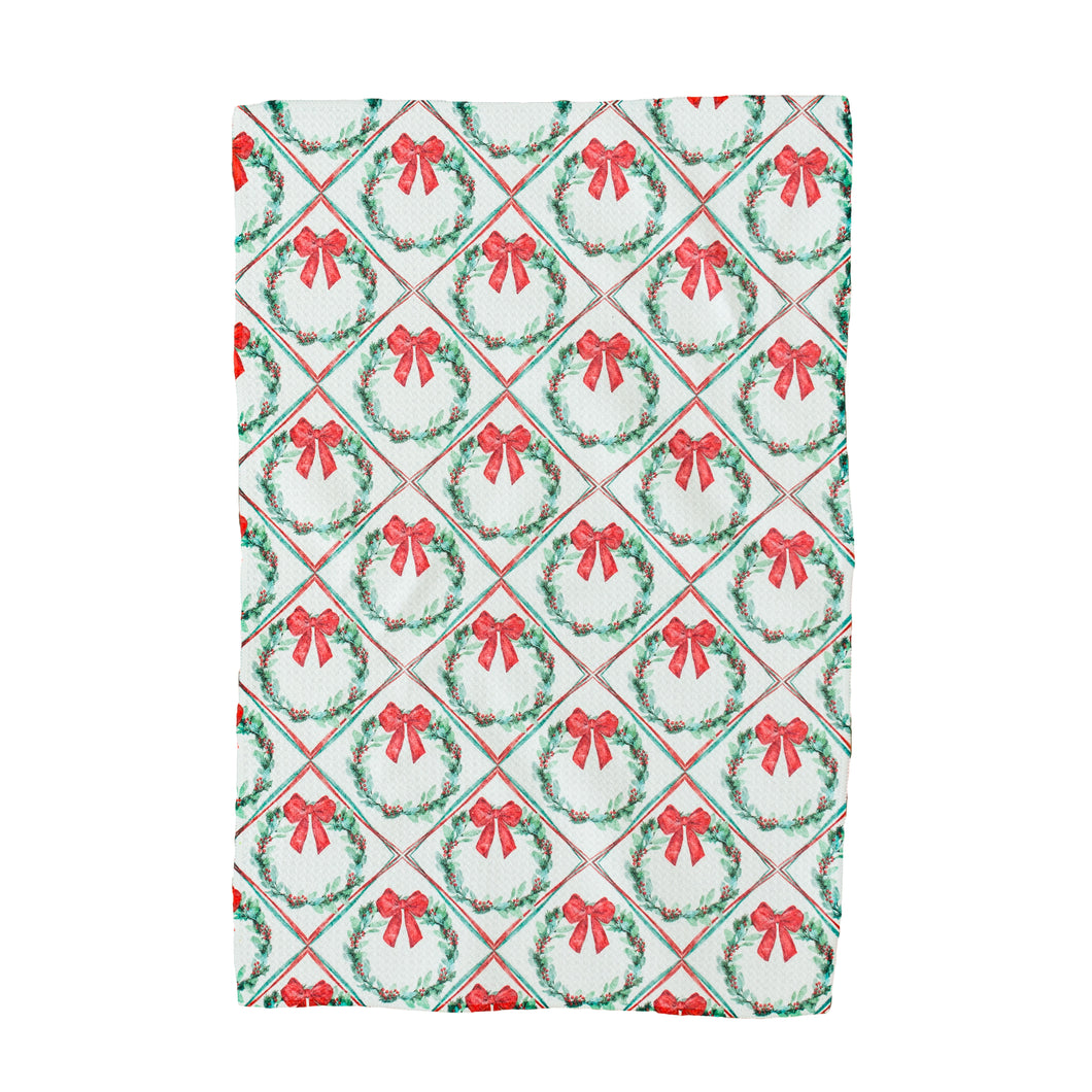 Holiday Wreath Hand Towel