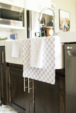 Load image into Gallery viewer, Greige Checkers Hand Towel
