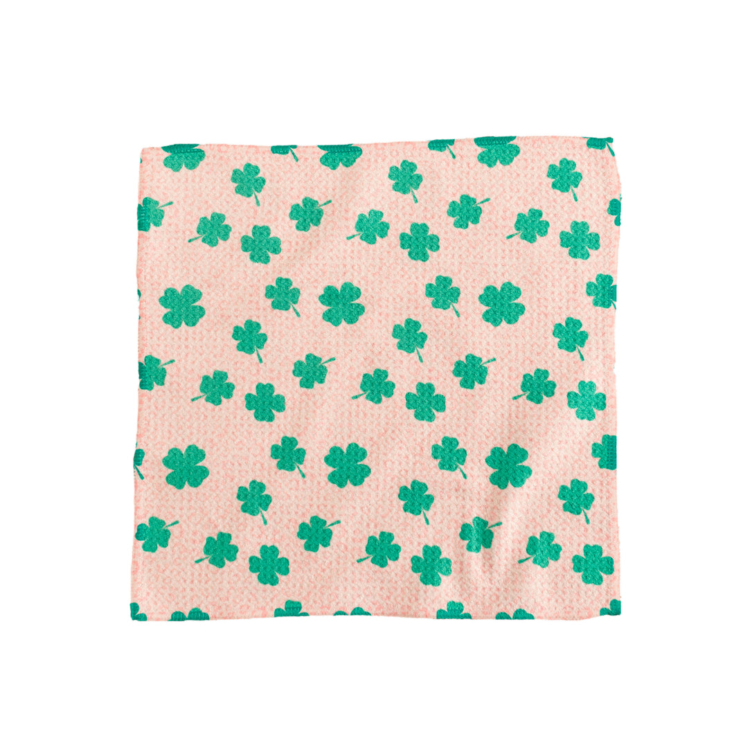 Cheetah Shamrocks Washcloth