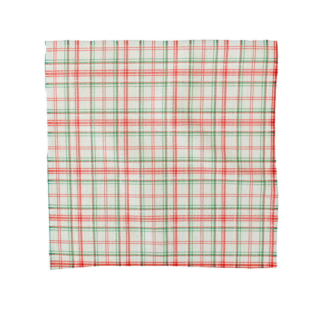 Vintage Plaid Washcloth