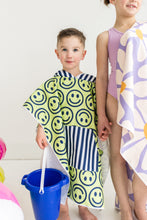 Load image into Gallery viewer, Smiles + Stripes Kids Poncho
