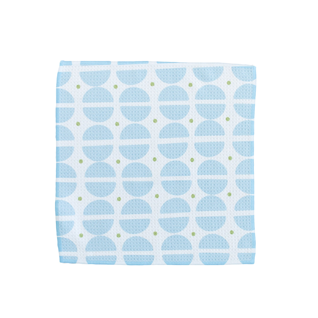 Blue Half Circles Washcloth