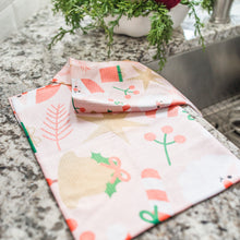 Load image into Gallery viewer, Pink Christmas Washcloth
