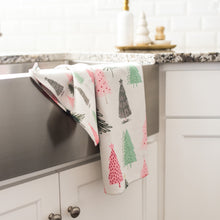 Load image into Gallery viewer, Festive Trees Hand Towel
