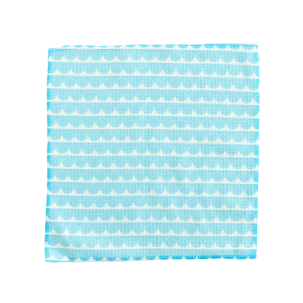 Blue Scallops Washcloth