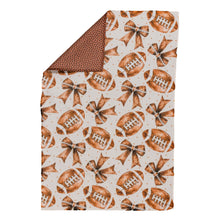 Load image into Gallery viewer, Reversible Footballs &amp; Bows Hand Towel
