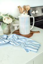 Load image into Gallery viewer, Blue &amp; White Stripes Hand Towel
