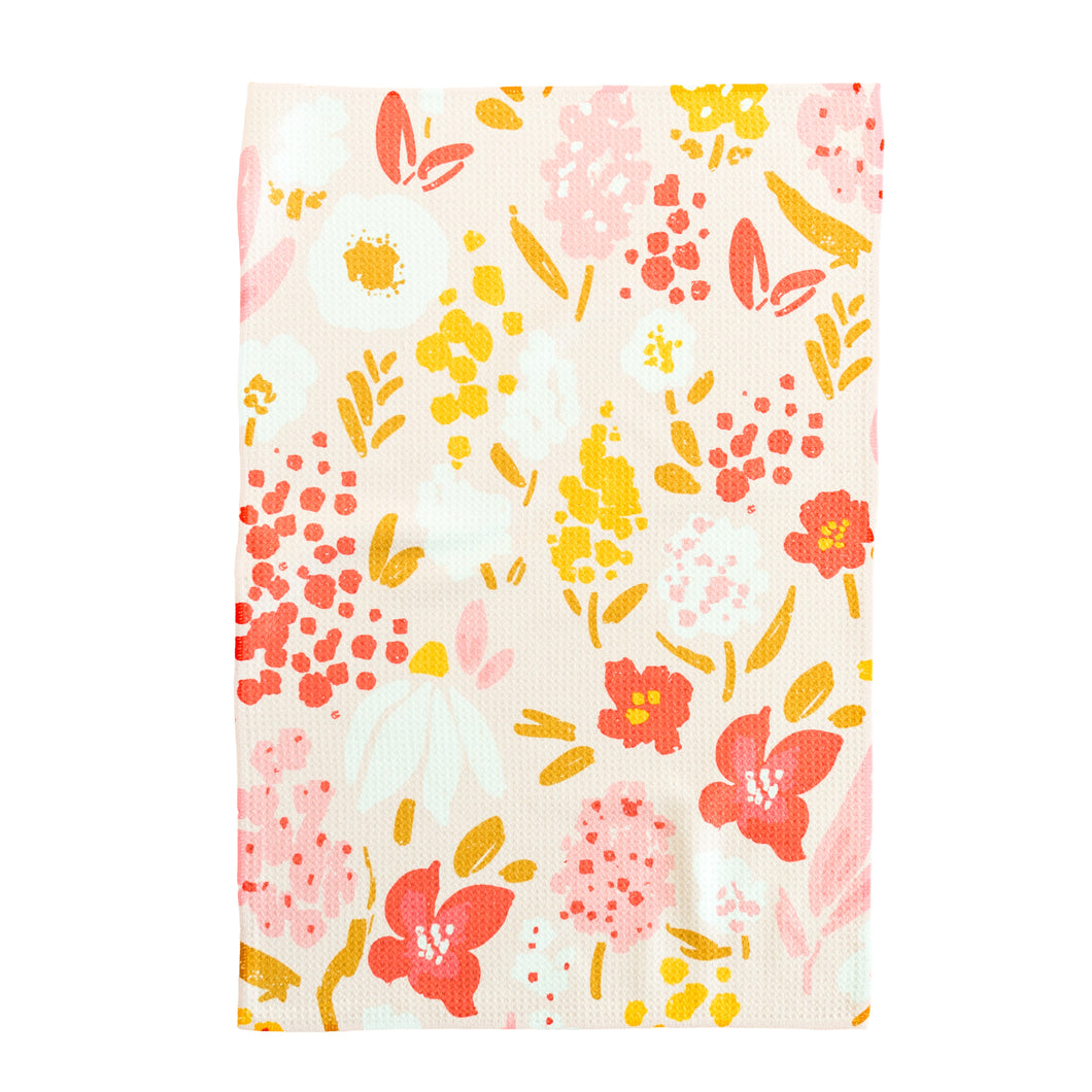 Pink Floral Hand Towel