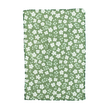 Load image into Gallery viewer, Green Flower Beds Hand Towel
