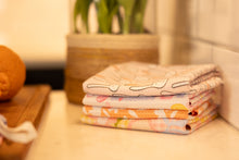 Load image into Gallery viewer, Cool Blue Flowers Hand Towel
