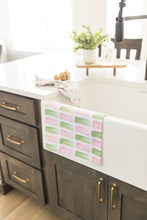 Load image into Gallery viewer, Pink &amp; Green Strokes Hand Towel

