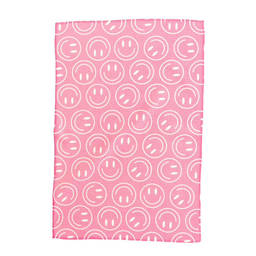 Pink Smiles Hand Towel