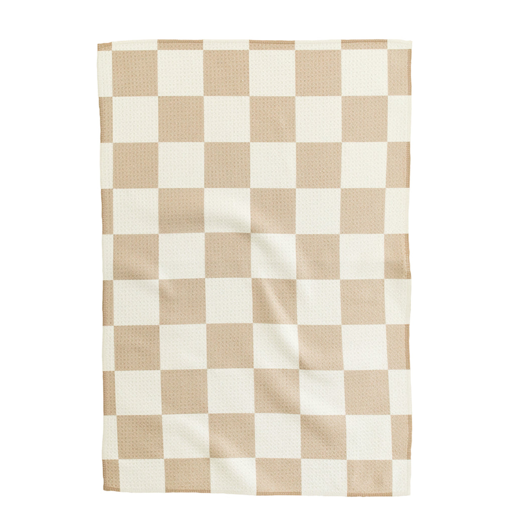 Brown Checker Hand Towel
