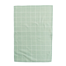 Load image into Gallery viewer, Large Green Grid Hand Towel
