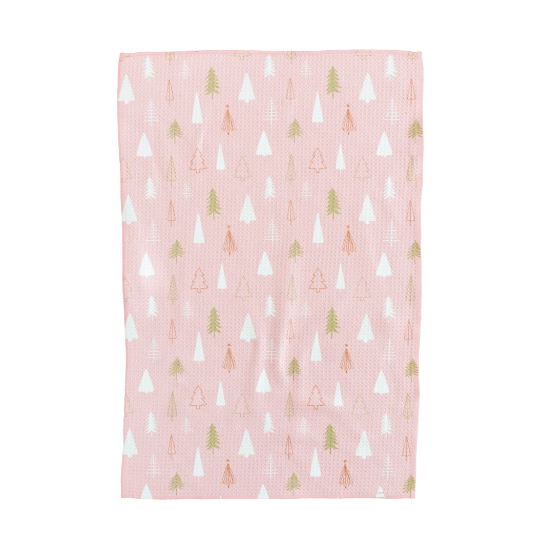 Trees On Pink Hand Towel