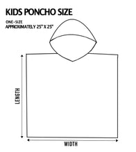Load image into Gallery viewer, Smiles + Stripes Kids Poncho
