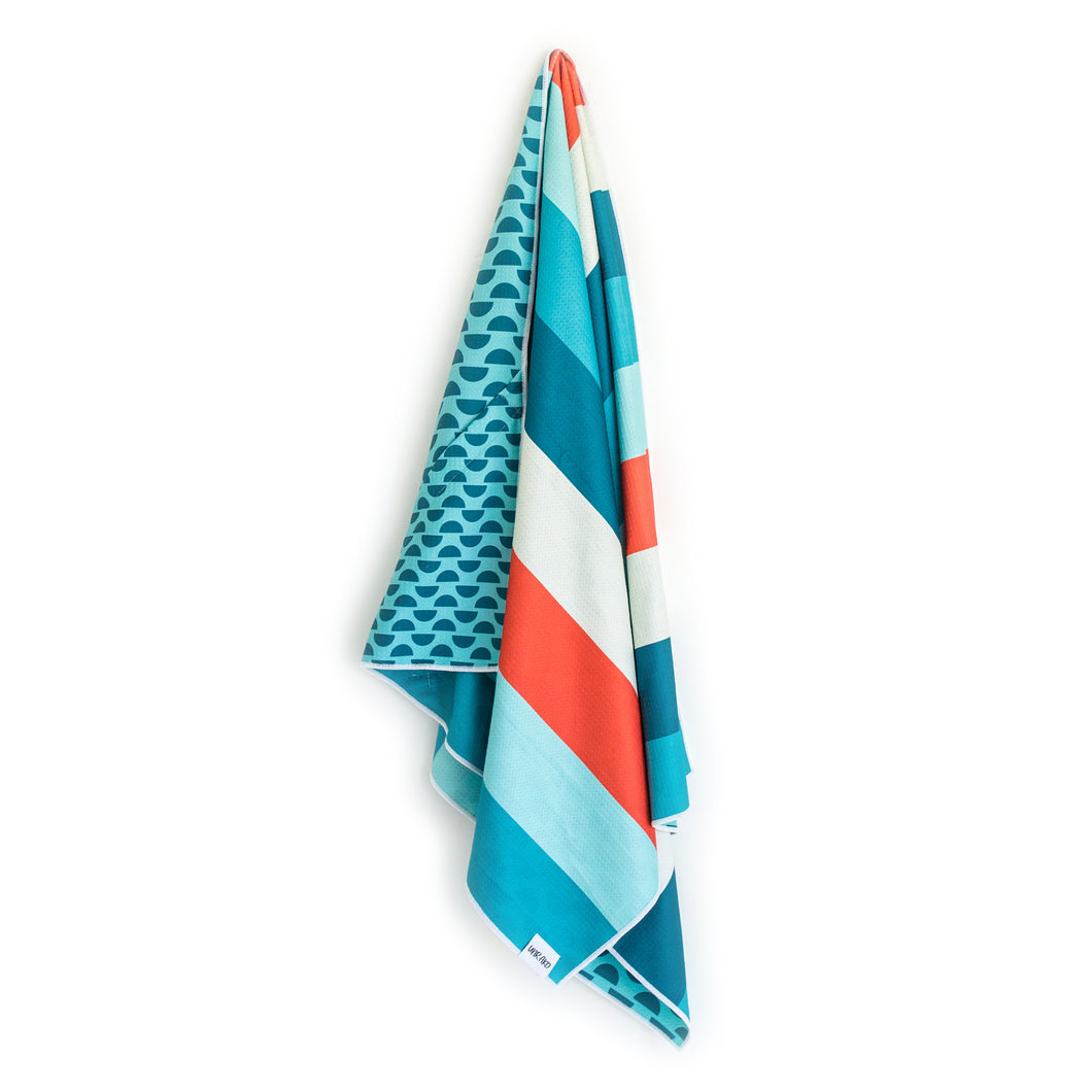 Stripes + Half Circles Beach Towel